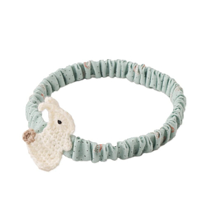 Повязка на голову Gingersnaps "Elara Bunny", 2 шт, мятная с бежевым